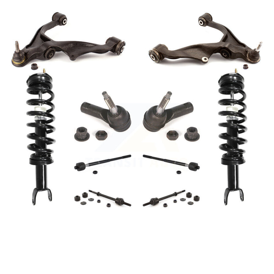 Front Control Arms And Complete Shock Tie Rods Link Sway Bar Kit (10Pc) For Ram 1500 Classic Excludes Rear Wheel Drive TRX Models With Air Ride/Lift Suspension 4WD KSS-103973
