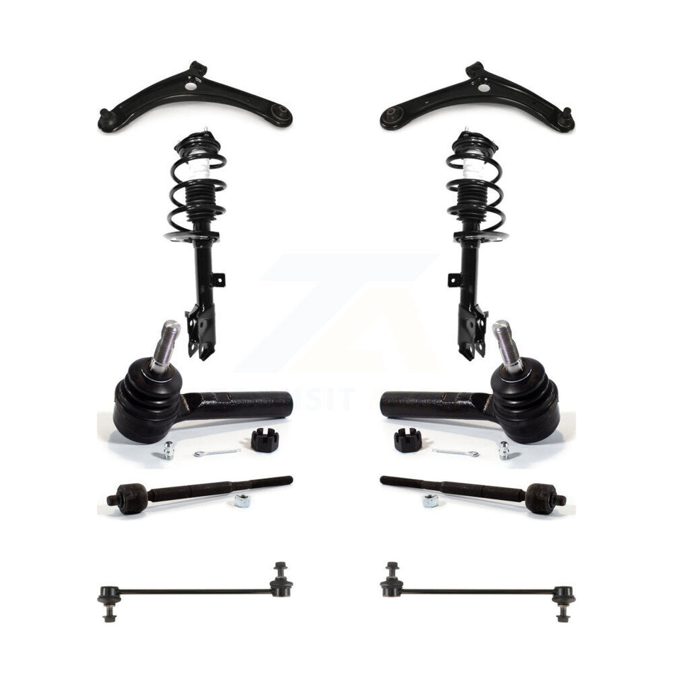 Front Arms And Complete Shock Tie Rods Link Sway Bar Kit (10Pc) For Jeep Dodge Caliber KSS-103994