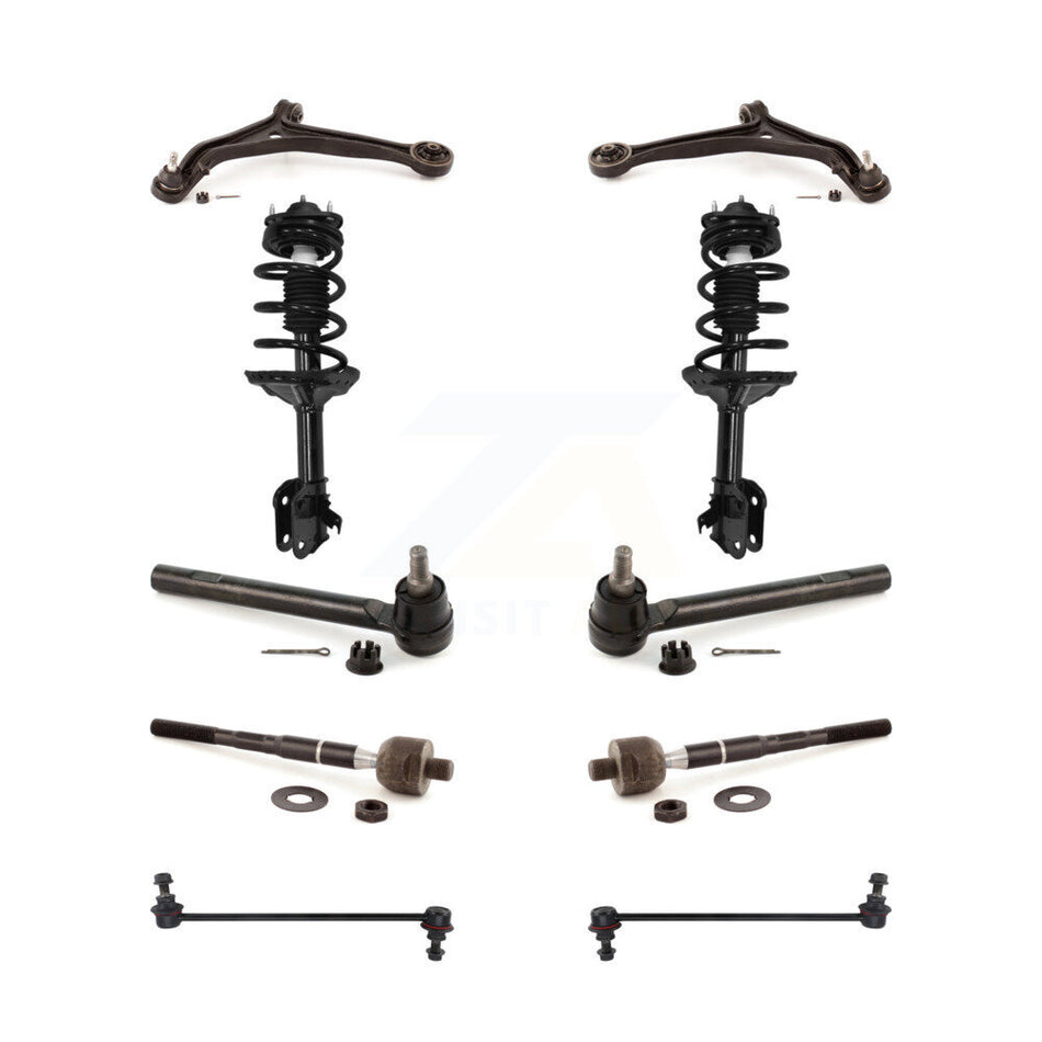 Front Control Arms And Complete Shock Tie Rods Link Sway Bar Kit (10Pc) For Honda Odyssey KSS-104000