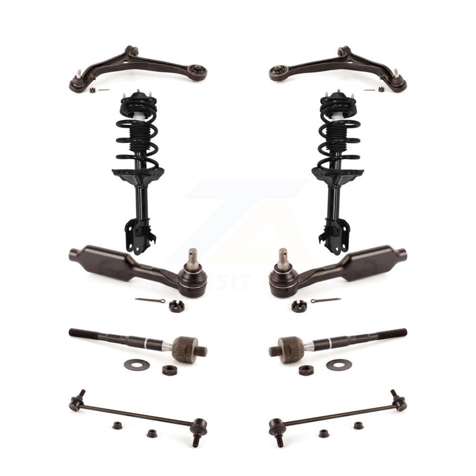Front Control Arms And Complete Shock Tie Rods Link Sway Bar Kit (10Pc) For Honda Odyssey KSS-104001