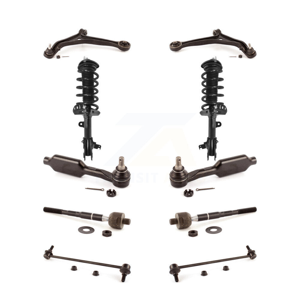 Front Control Arms And Complete Shock Tie Rods Link Sway Bar Kit (10Pc) For Honda Odyssey KSS-104003