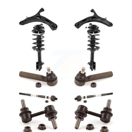 Front Arms And Complete Shock Tie Rods Link Sway Bar Kit (10Pc) For Subaru Outback KSS-104006