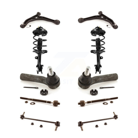Front Arms & Complete Shock Tie Rods Link Sway Bar Kit (10Pc) For 2002-2004 Honda Odyssey KSS-104009