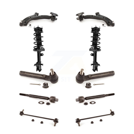 Front Control Arms And Complete Shock Tie Rods Link Sway Bar Kit (10Pc) For Honda CR-V KSS-104018