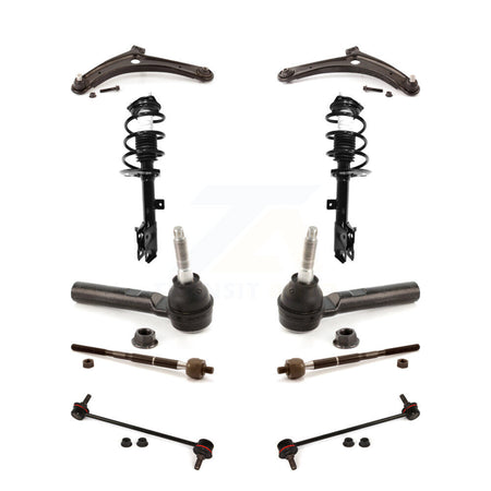 Front Arms And Complete Shock Tie Rods Link Sway Bar Kit (10Pc) For Jeep Dodge Caliber KSS-104019