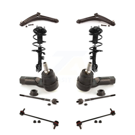 Front Control Arms Complete Shock Tie Rods Link Sway Bar Kit (10Pc) For Mitsubishi Lancer KSS-104026