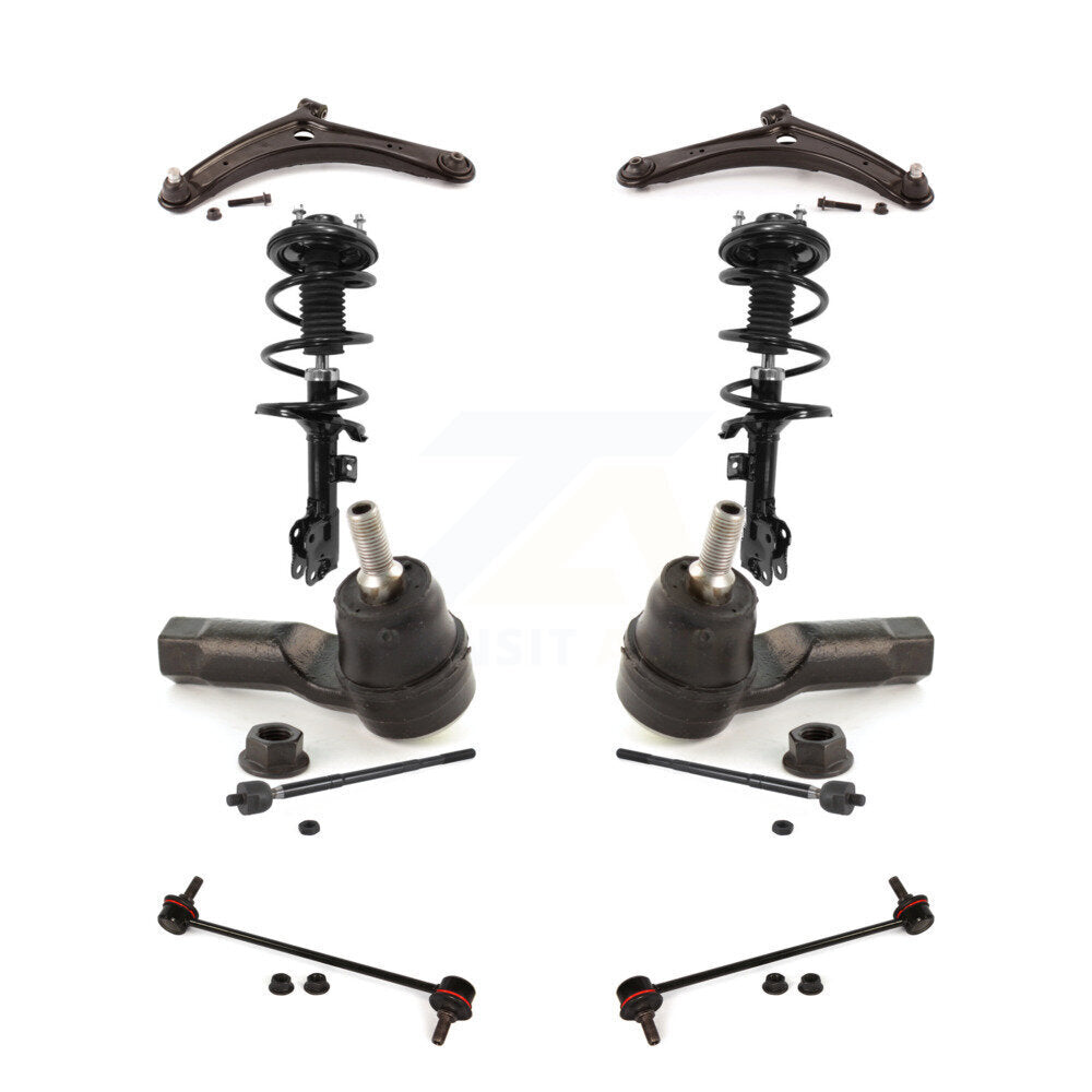 Front Control Arms Complete Shock Tie Rods Link Sway Bar Kit (10Pc) For Mitsubishi Lancer KSS-104027