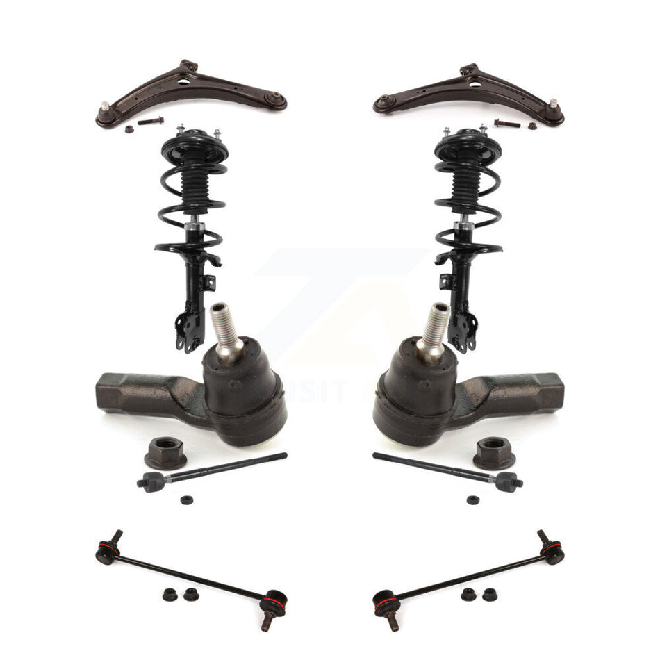 Front Control Arms Complete Shock Tie Rods Link Sway Bar Kit (10Pc) For Mitsubishi Lancer KSS-104027