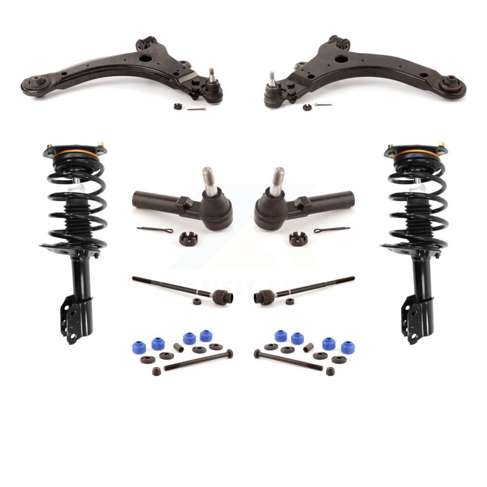 Front Control Arms Complete Shock Tie Rods Link Sway Bar Kit (10Pc) For Chevrolet Impala KSS-104107