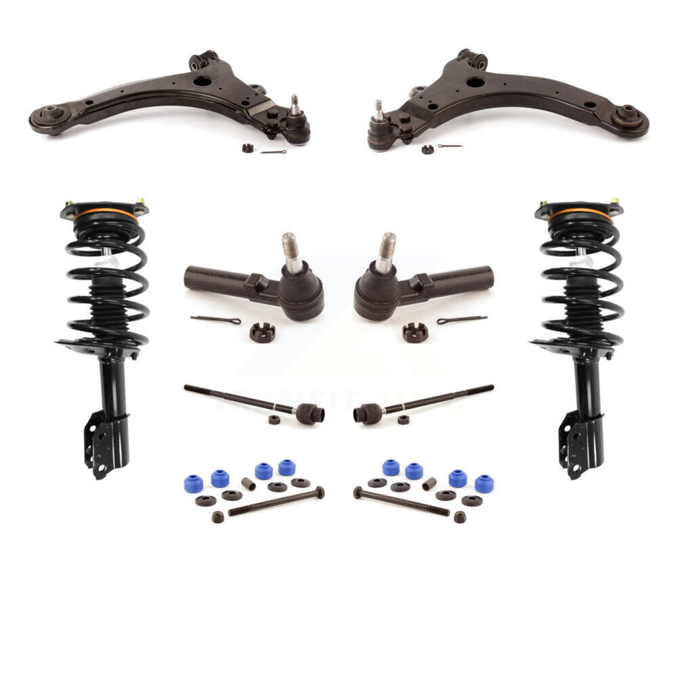 Front Control Arms Complete Shock Tie Rods Link Sway Bar Kit (10Pc) For Chevrolet Impala KSS-104107