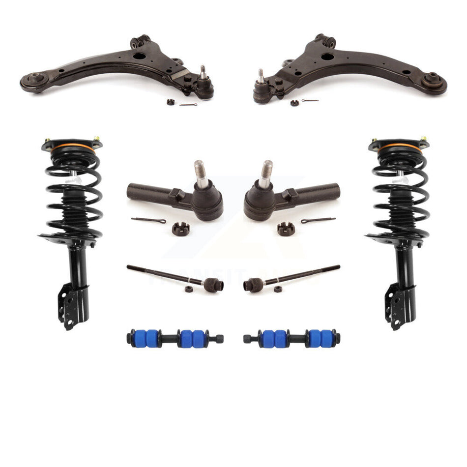 Front Control Arms Complete Shock Tie Rods Link Sway Bar Kit (10Pc) For Chevrolet Impala KSS-104107