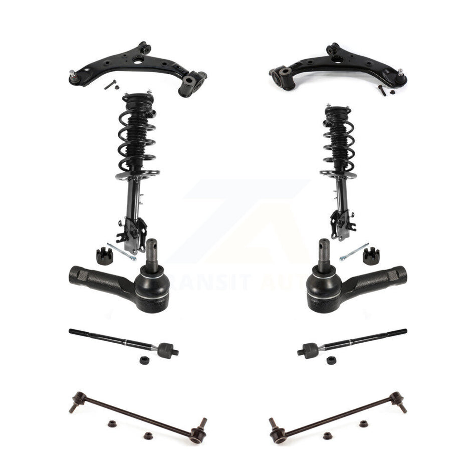 Front Control Arms & Complete Shock Tie Rods Link Sway Bar Kit (10Pc) For Mazda CX-5 FWD KSS-104112