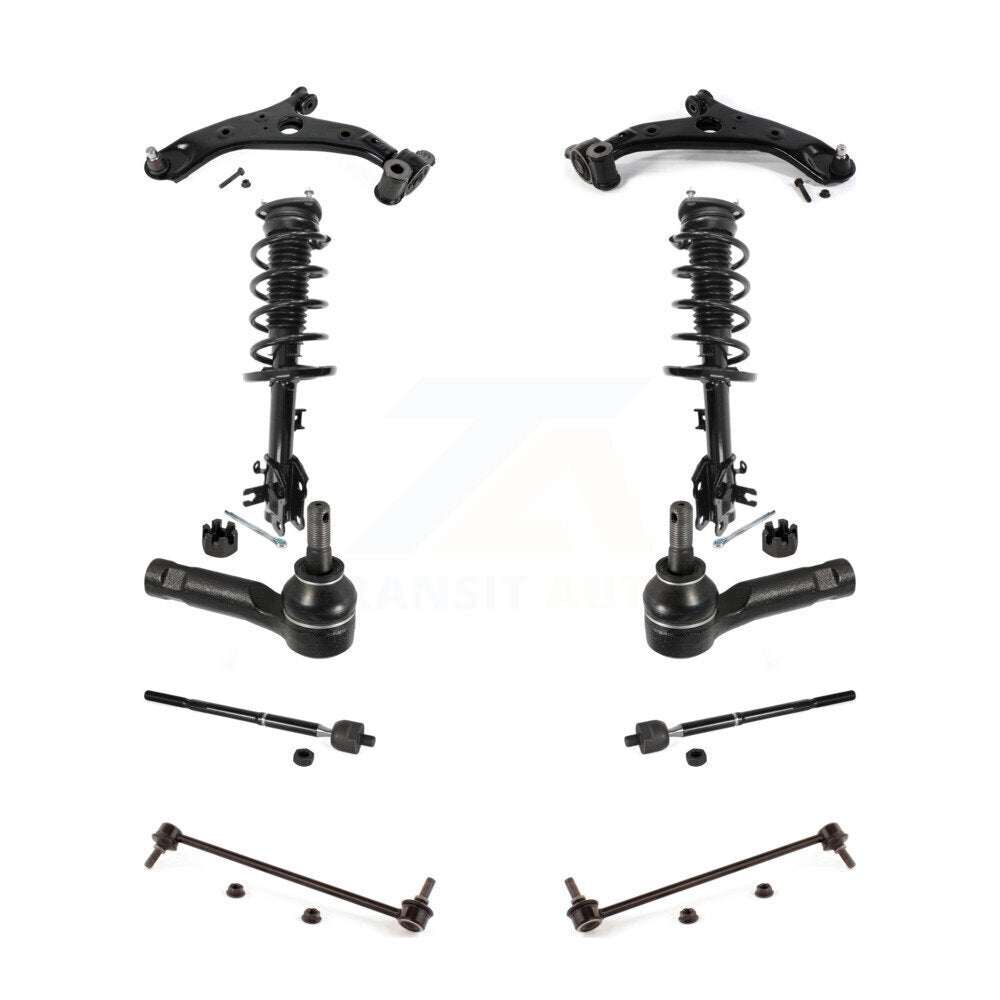 Front Control Arms & Complete Shock Tie Rods Link Sway Bar Kit (10Pc) For Mazda CX-5 AWD KSS-104113