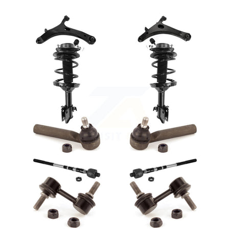 Front Control Arms & Complete Shock Tie Rods Link Sway Bar Kit (10Pc) For Subaru Impreza KSS-104120