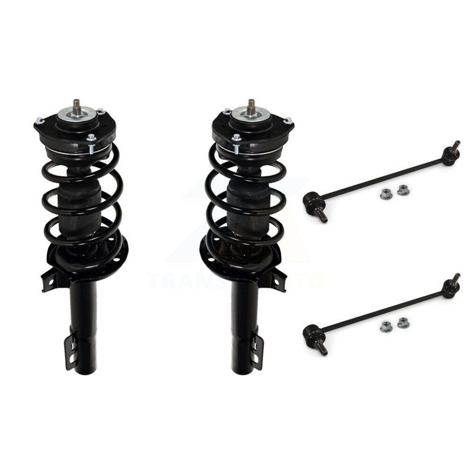 Front Complete Shock Assembly And TQ Link Kit For Volkswagen Jetta KSS-104160