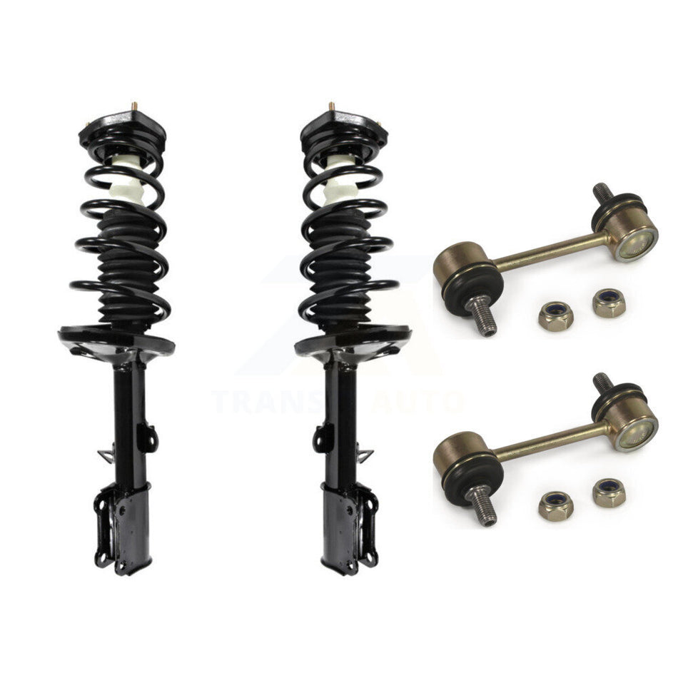 Rear Complete Shock Assembly And TQ Link Kit For Toyota Corolla Prizm Chevrolet Geo KSS-104201