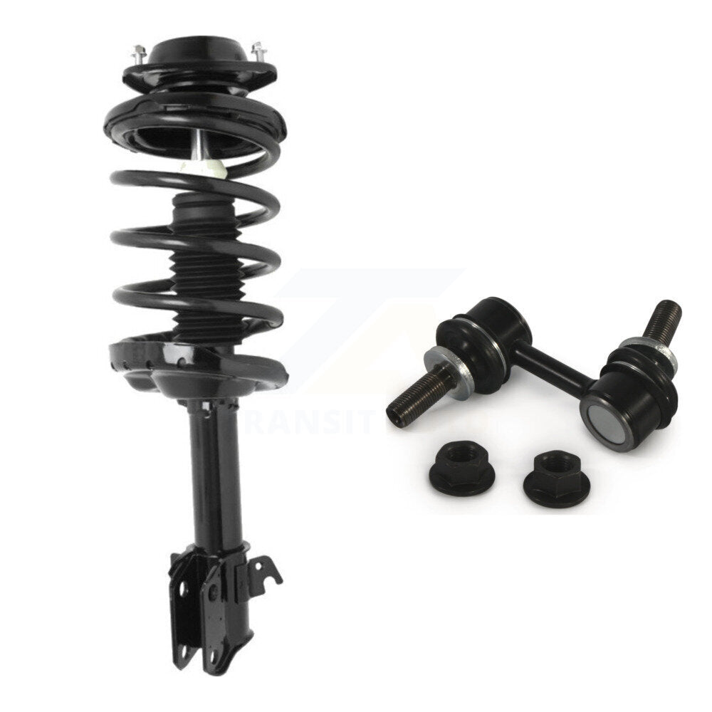 Front Left Shock Assembly And TQ Link Kit For Subaru Outback Excludes Manual Transmission KSS-104576