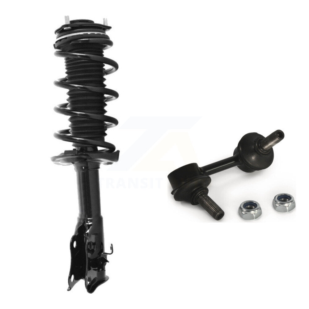 Front Left Complete Shock Assembly & TQ Link Kit For Honda Civic Excludes Sedan Si Models KSS-104604