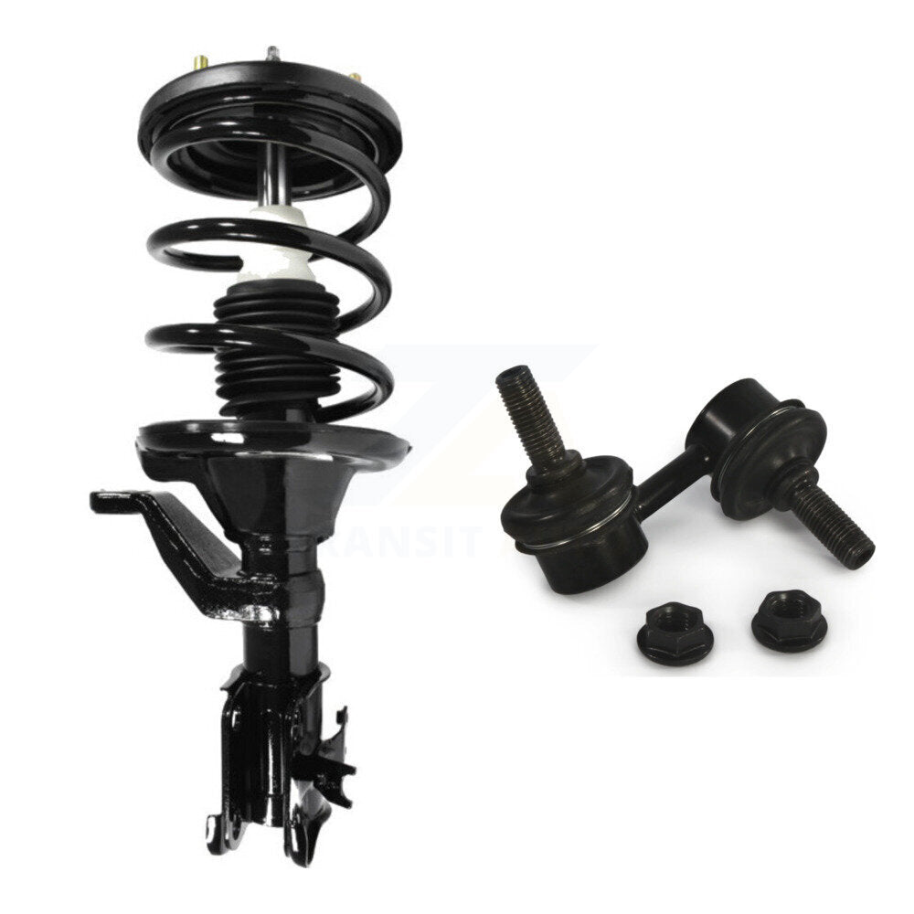 Front Right Complete Shock Assembly TQ Link Kit For Honda Civic Excludes Hybrid Si Models KSS-104959