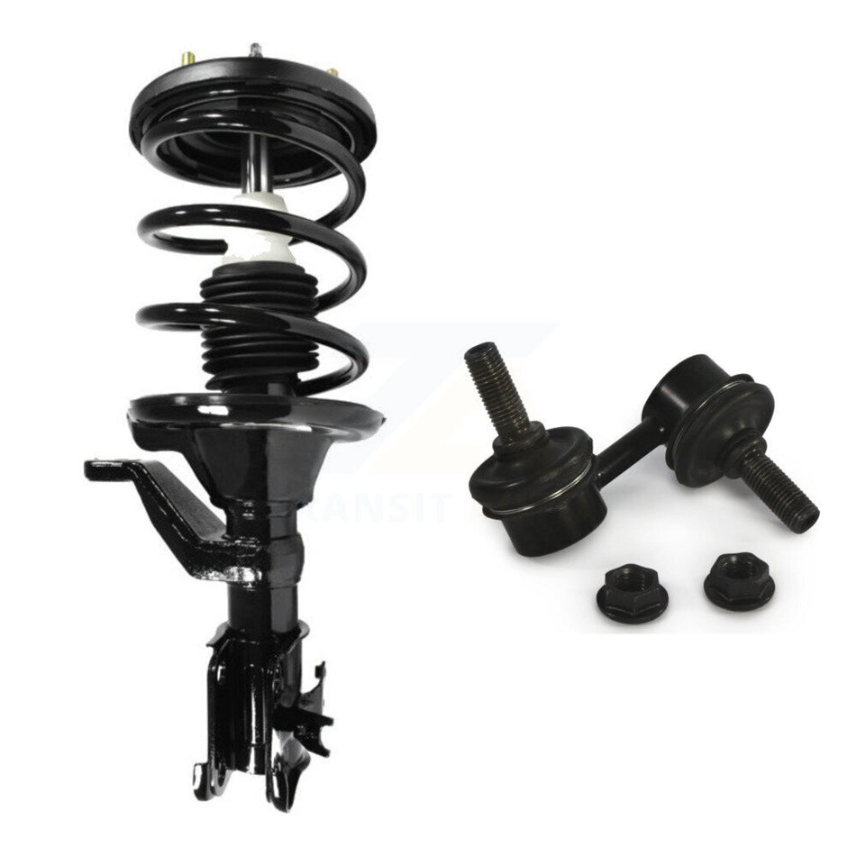 Front Right Complete Shock Assembly TQ Link Kit For Honda Civic Excludes Hybrid Si Models KSS-104959