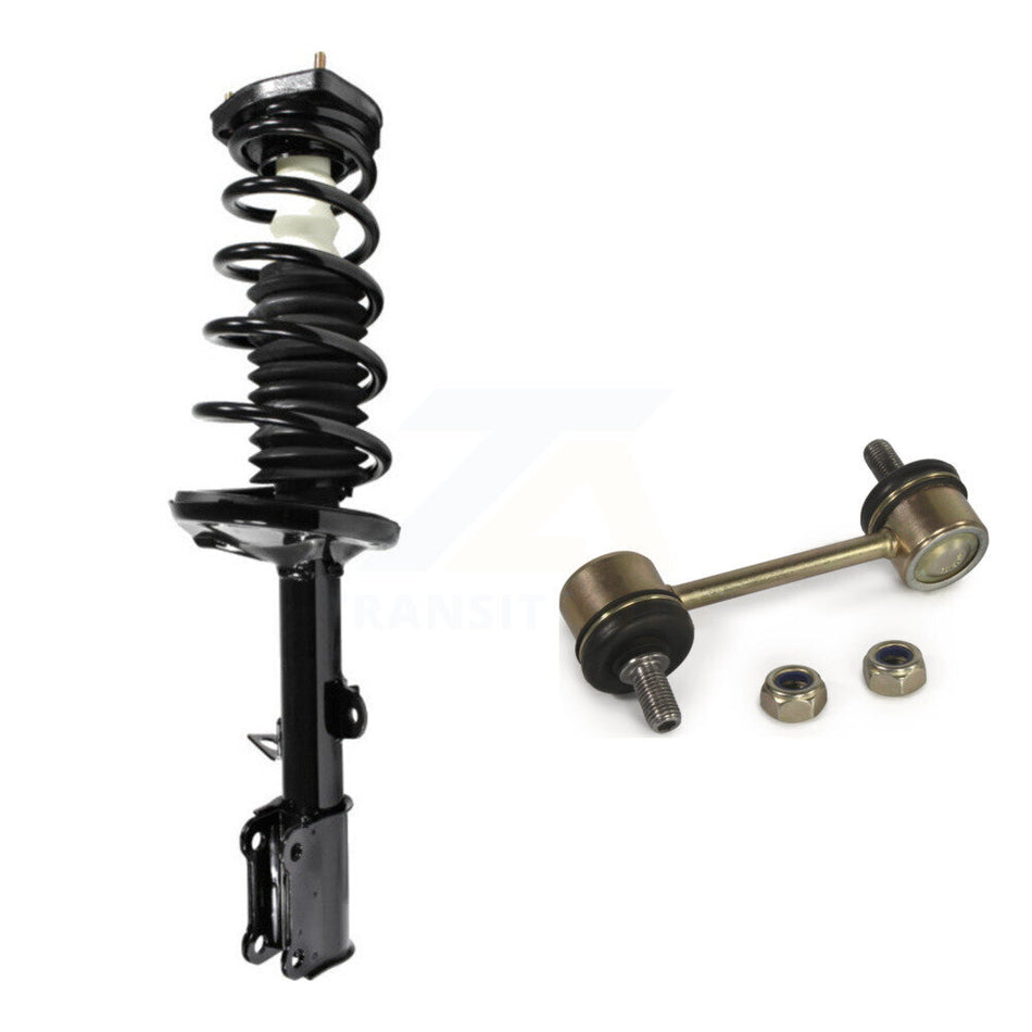 Rear Left Complete Shock Assembly And TQ Link Kit For Toyota Corolla Prizm Chevrolet Geo KSS-105313