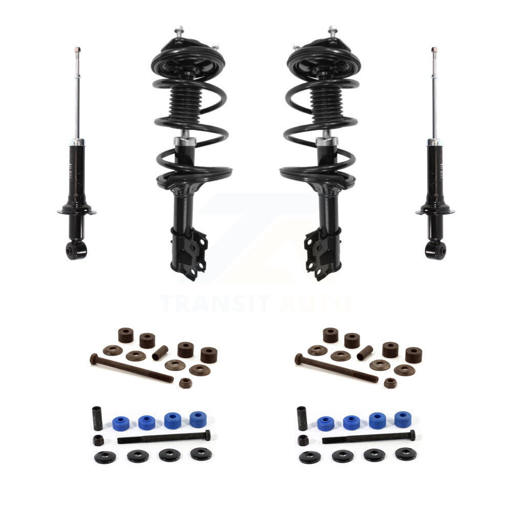 Front Rear Complete Suspension Strut & TOR Bar Link Kit For Mitsubishi Lancer KSS-107648