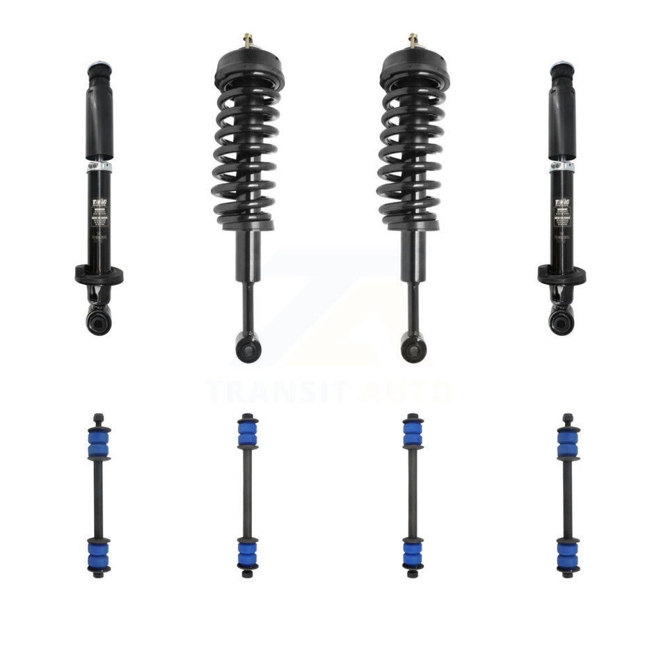 Front Rear Complete Strut & TOR Bar Link Kit For Ford Explorer Sport Trac 4WD KSS-107653