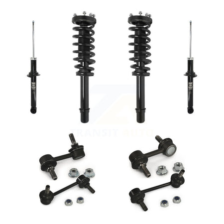 Front Rear Complete Strut & TQ sway Bar Link Kit (8Pc) For 2004-2006 Acura TL KSS-107658