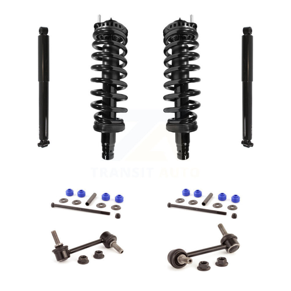 Front Rear Complete Strut Shock & TOR Bar Link Kit (8Pc) For Chevrolet Trailblazer KSS-107670