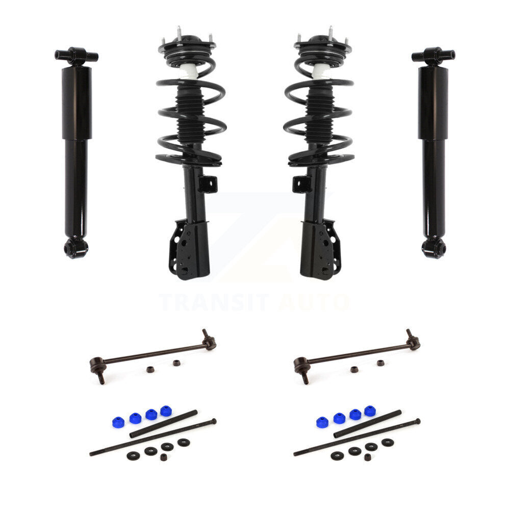 Front Rear Complete Strut Shock & TOR Bar Link Kit For Chevrolet Traverse Buick GMC KSS-107671