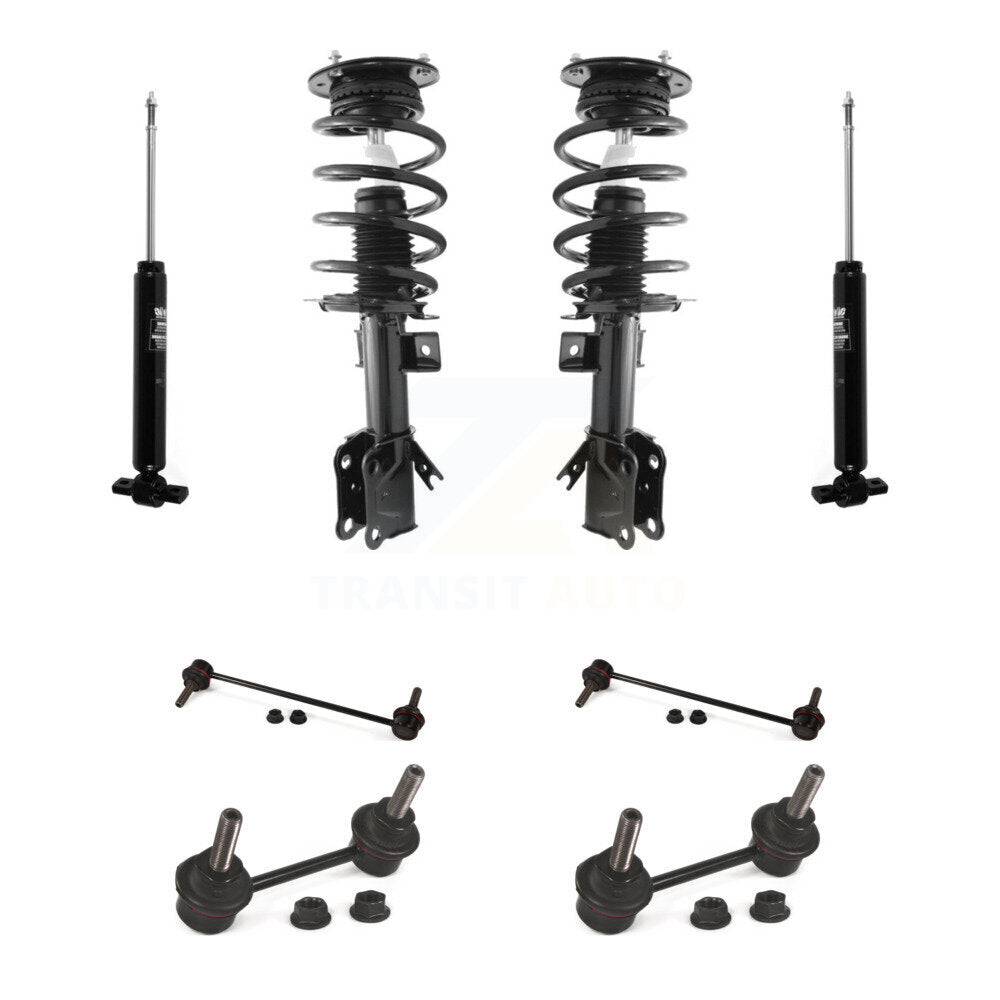 Front Rear Complete Suspension Strut Shock & TOR sway Bar Link Kit For Ford Fusion KSS-107673