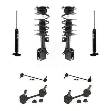 Front Rear Complete Suspension Strut Shock & TOR sway Bar Link Kit For Ford Fusion KSS-107674