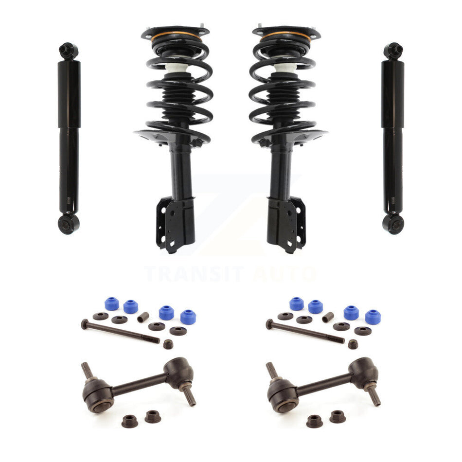 Front Rear Complete Strut Shock & TOR sway Bar Link Kit For Buick Rendezvous Pontiac KSS-107677