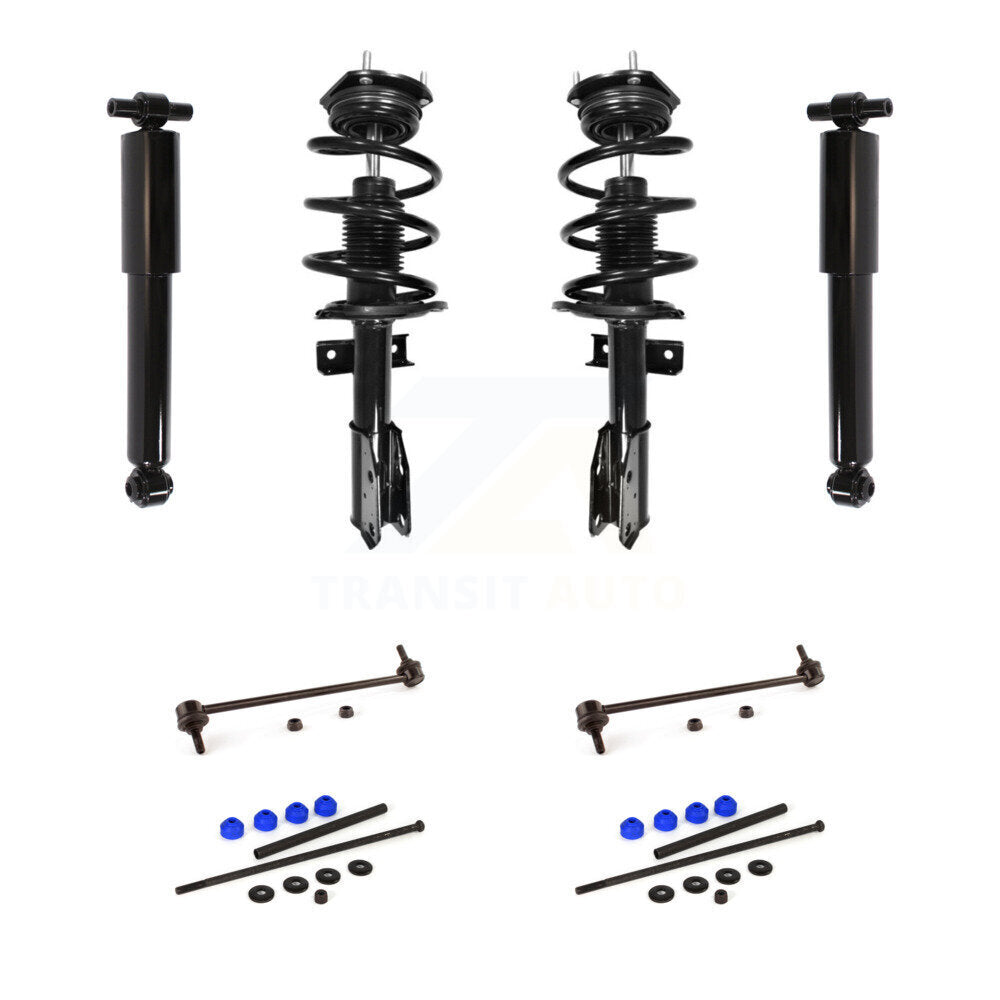 Front Rear Complete Strut Shock & TOR sway Bar Link Kit For GMC Acadia Buick Enclave KSS-107678