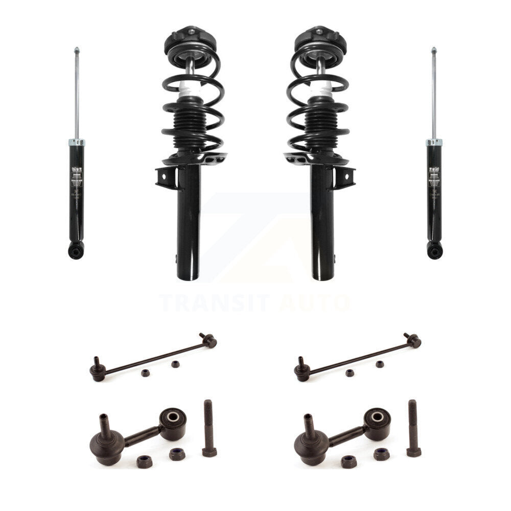 Front Rear Complete Strut Shock & TOR Bar Link Kit For Volkswagen Rabbit Audi A3 KSS-107680