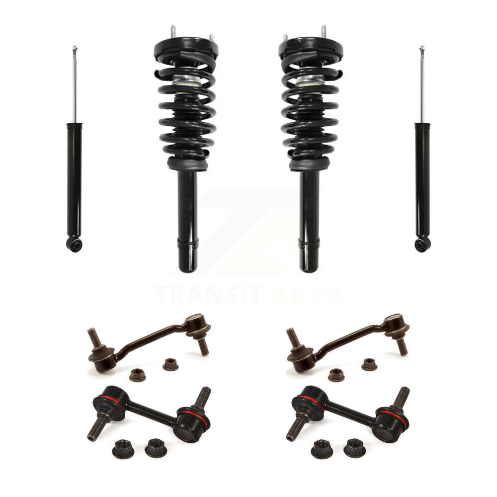 Front Rear Complete Strut Shock & TOR sway Bar Link Kit For Hyundai Sonata Azera KSS-107687