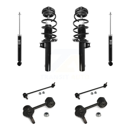 Front Rear Complete Suspension Strut Shock & TQ Bar Link Kit For Volkswagen Jetta KSS-107688