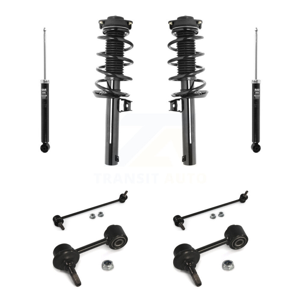 Front Rear Complete Strut Shock & TQ sway Bar Link Kit For Volkswagen Tiguan Limited KSS-107689