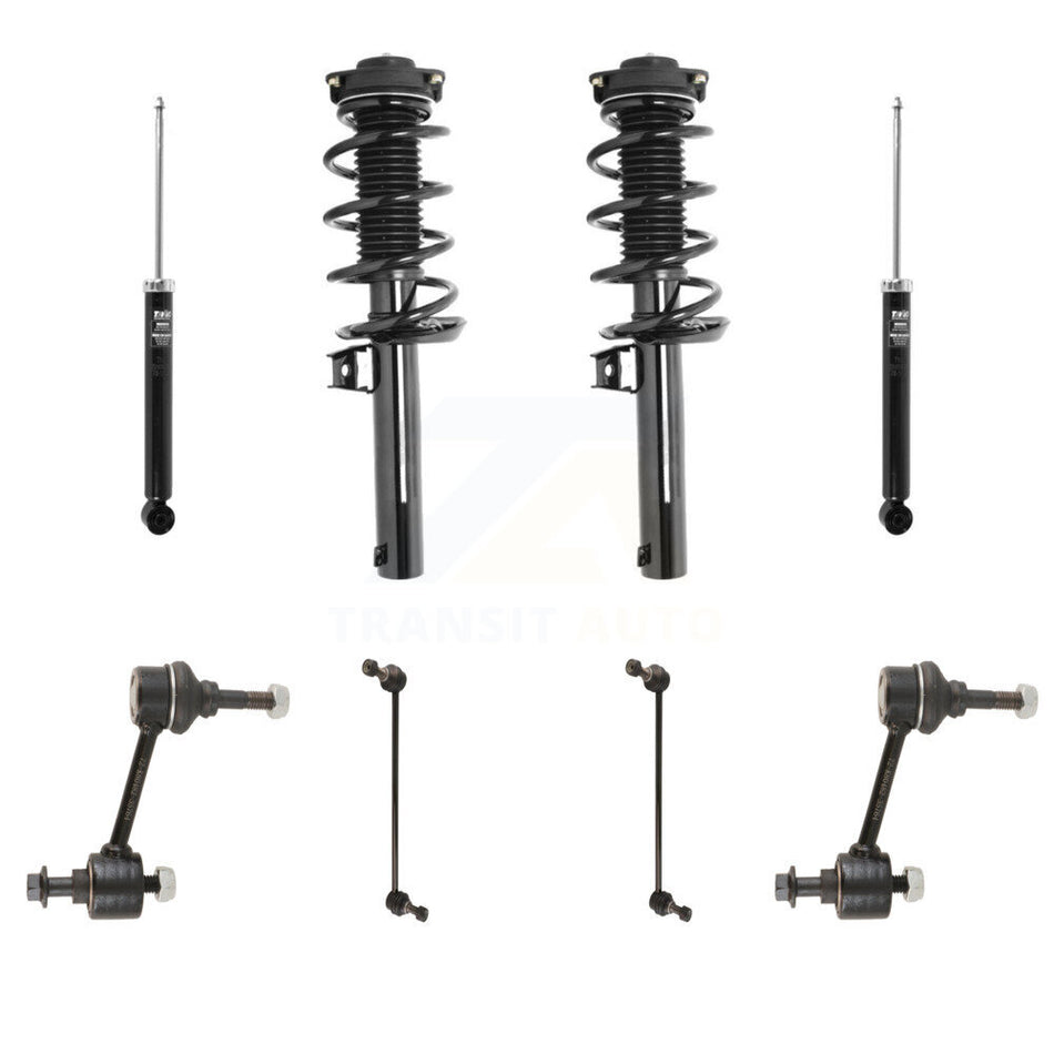 Front Rear Complete Strut Shock & TQ sway Bar Link Kit For Volkswagen Tiguan Limited KSS-107689