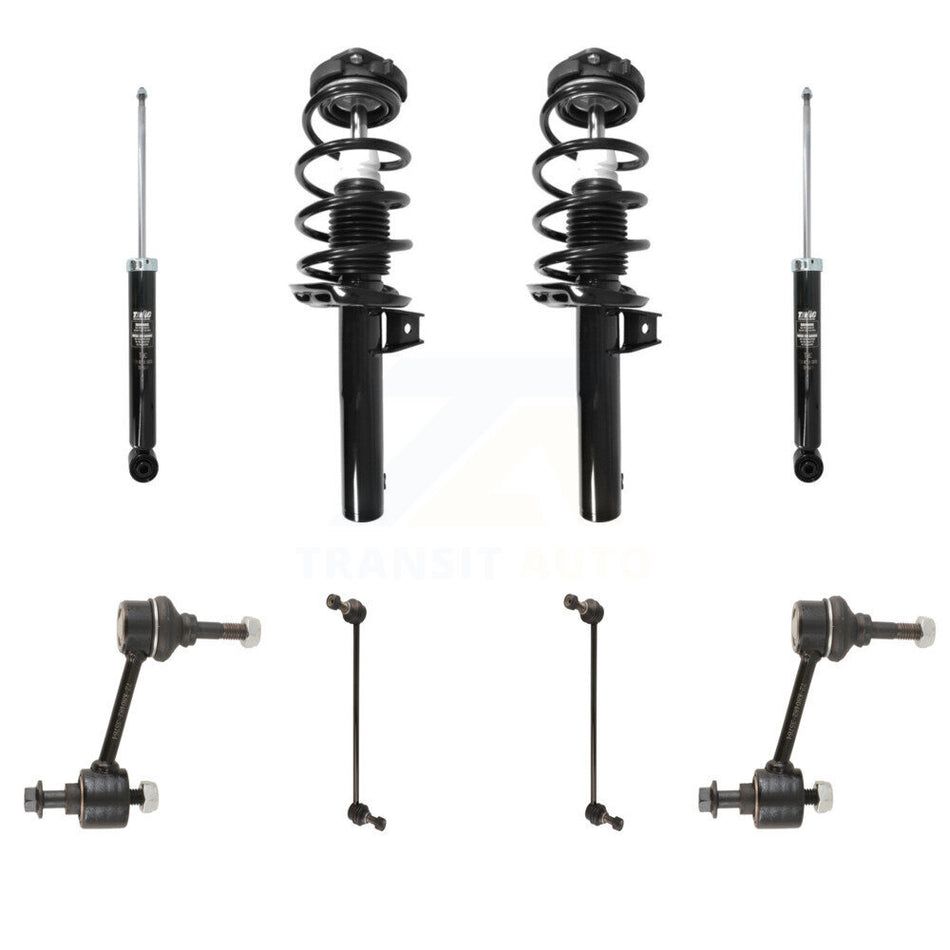 Front Rear Complete Strut Shock & TQ sway Bar Link Kit For Volkswagen Rabbit Audi A3 KSS-107690