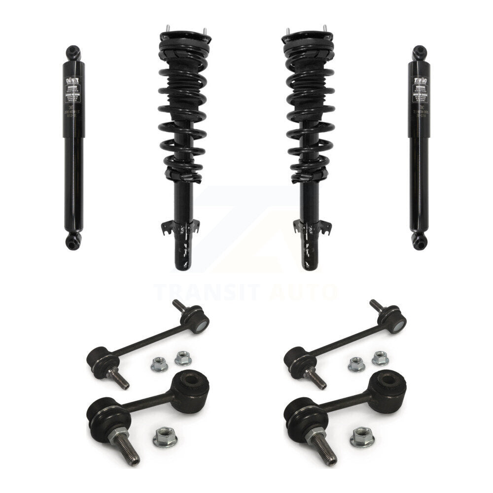 Front Rear Complete Strut Shock & TQ sway Bar Link Kit For Ford Fusion Mercury Milan KSS-107696