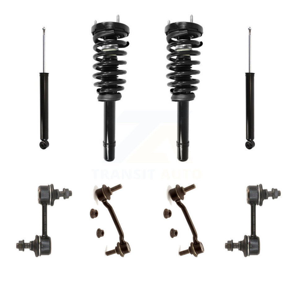 Front Rear Complete Strut Shock & TQ sway Bar Link Kit For Hyundai Sonata Azera KSS-107697