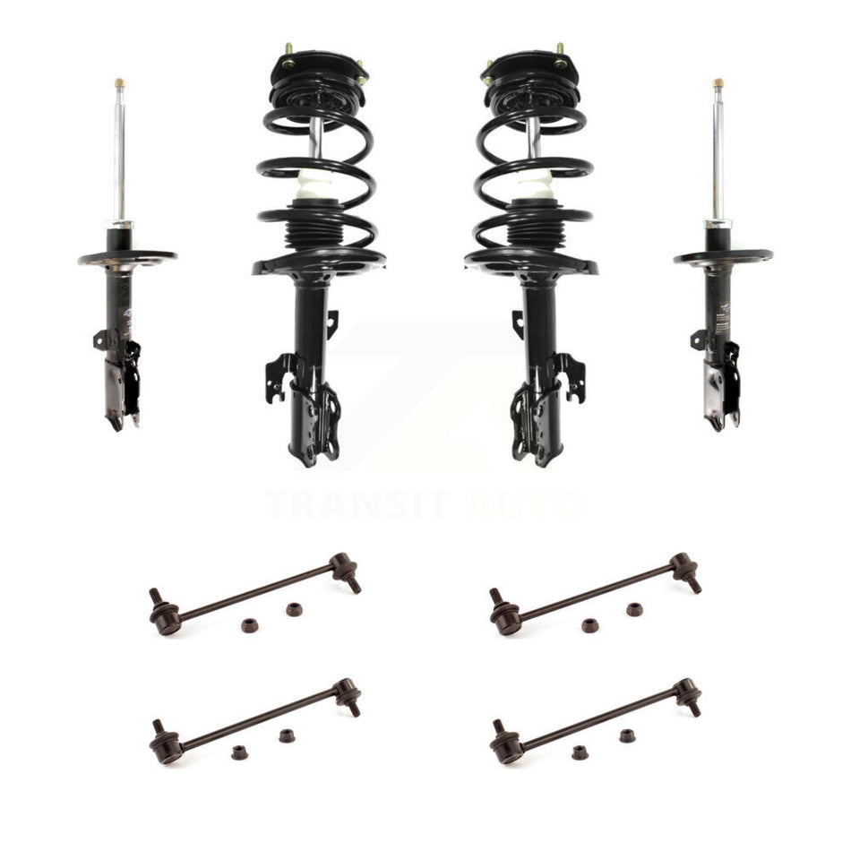 Front Rear Complete Strut & TOR Bar Link Kit (8Pc) For Toyota Camry Solara KSS-107702