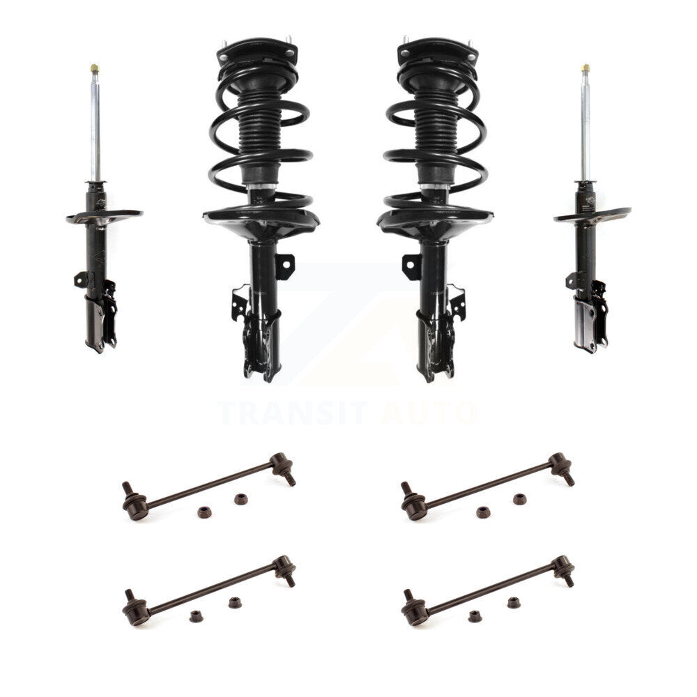 Front Rear Complete Strut & TOR Bar Link Kit (8Pc) For 2002-2003 Toyota Camry KSS-107703