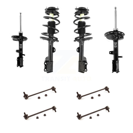 Front Rear Complete Strut & TOR Bar Link Kit (8Pc) For Toyota Highlander AWD KSS-107704