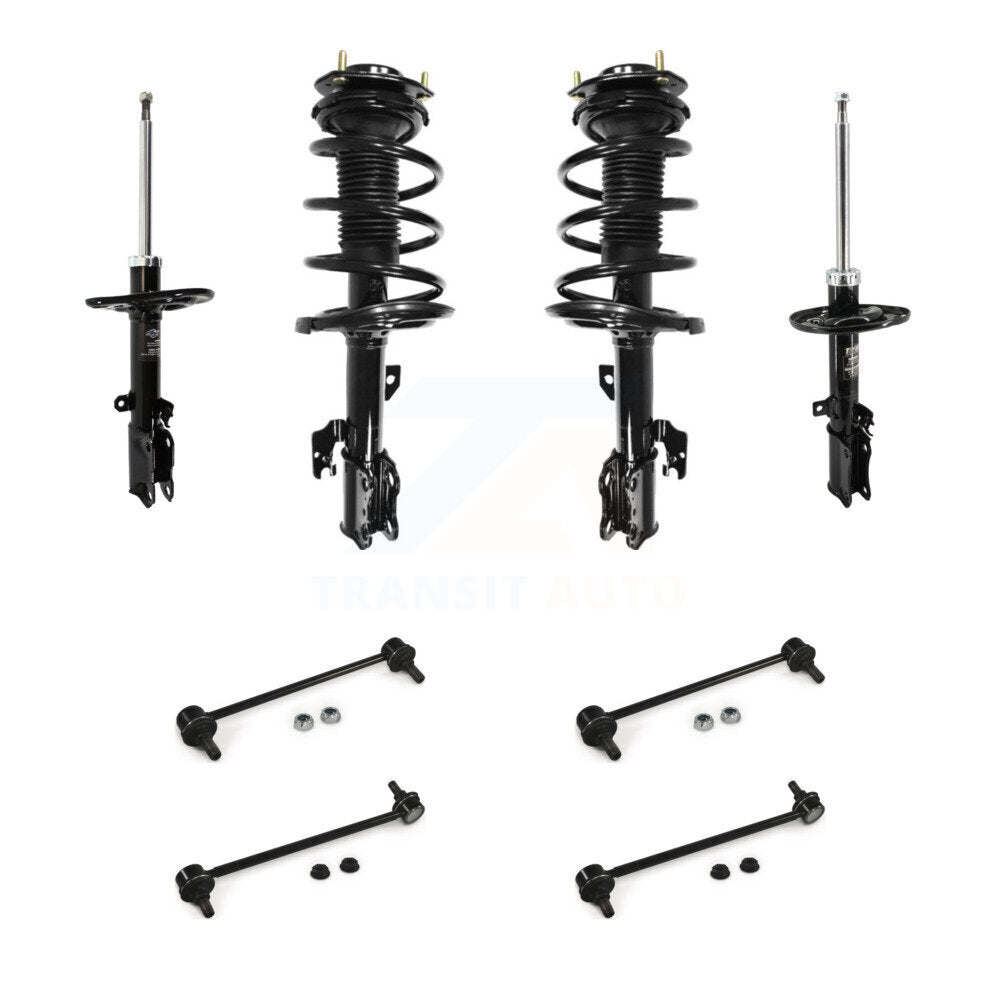 Front Rear Complete Suspension Strut & TQ Bar Link Kit (8Pc) For Toyota Camry KSS-107710