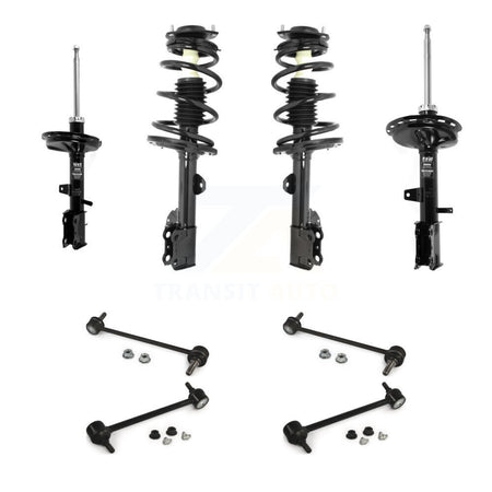 Front Rear Complete Strut & TQ Bar Link Kit (8Pc) For Toyota Highlander AWD KSS-107711