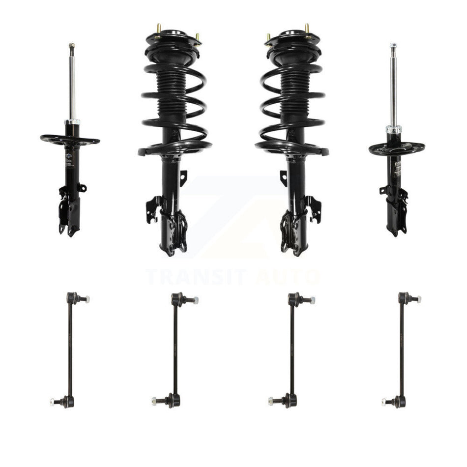 Front Rear Complete Strut & TQ Bar Link Kit (8Pc) For 2008-2012 Toyota Avalon KSS-107712
