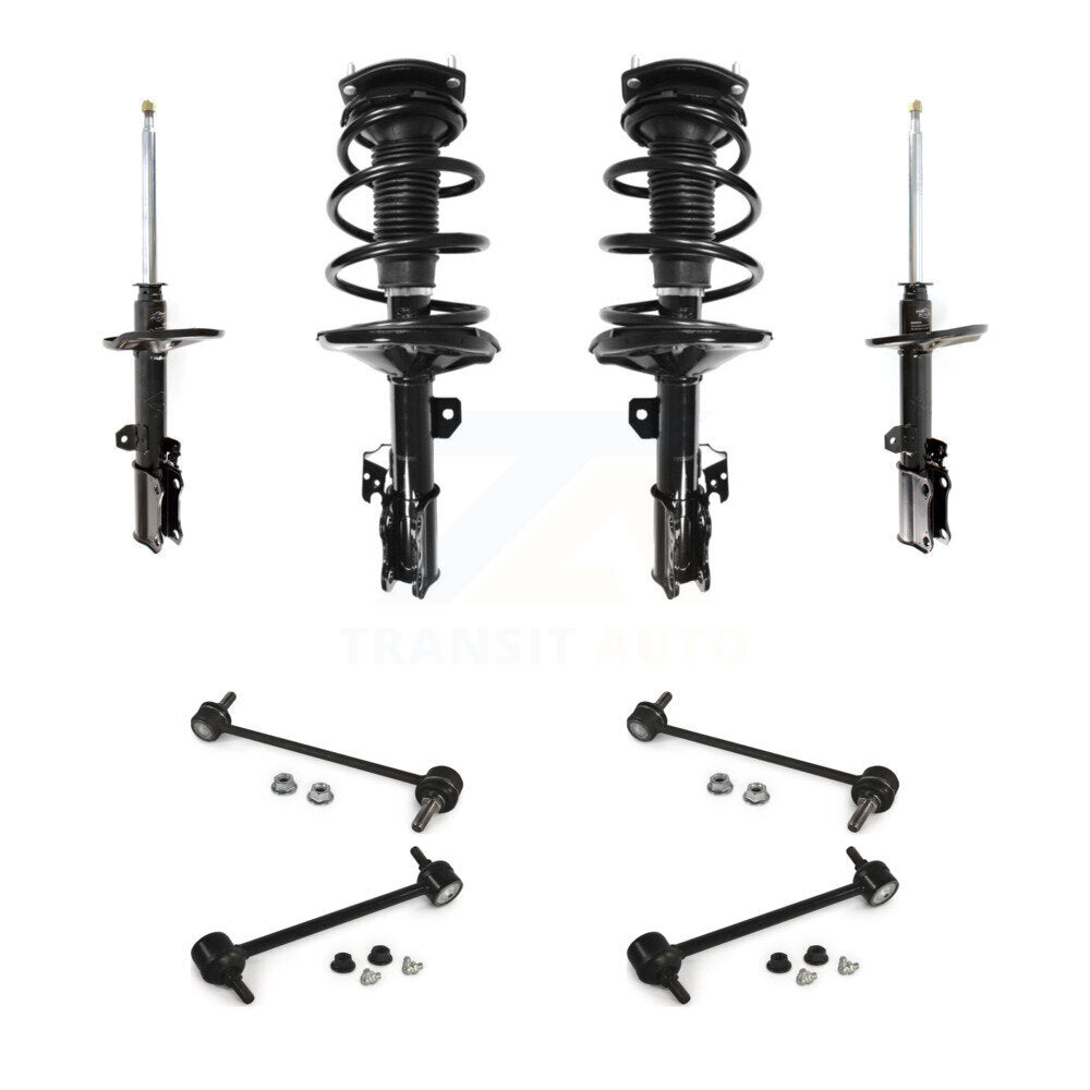 Front Rear Complete Strut & TQ Bar Link Kit (8Pc) For 2002-2003 Toyota Camry KSS-107716