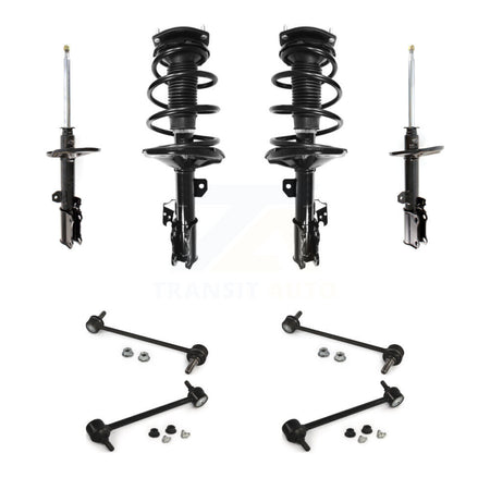 Front Rear Complete Strut & TQ Bar Link Kit (8Pc) For 2002-2003 Toyota Camry KSS-107716